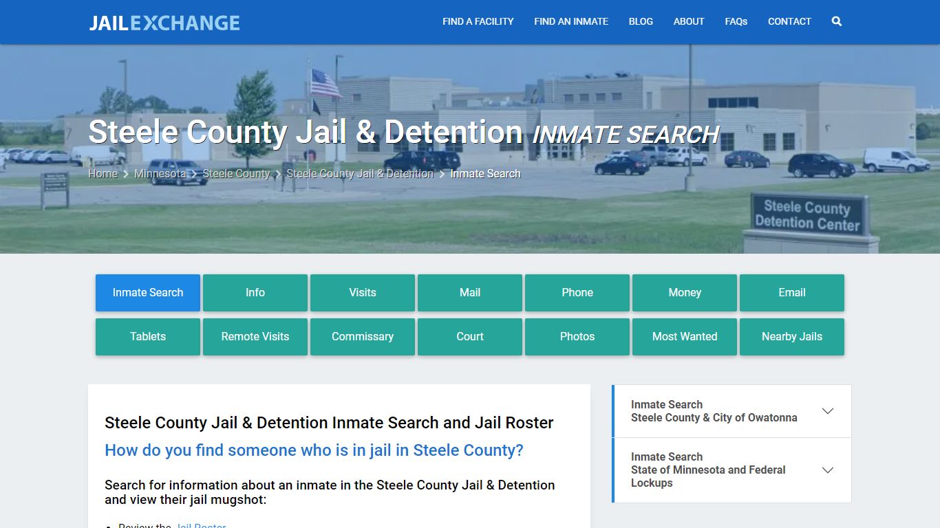 Steele County Jail & Detention Inmate Search - Jail Exchange